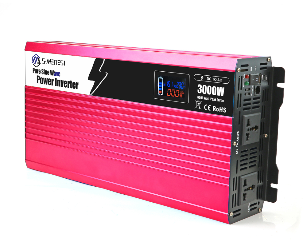 Camping Enthusiasts! 3000W Car Inverter with LCD Display– Keep Your Cooler Running 24H in the Wild
