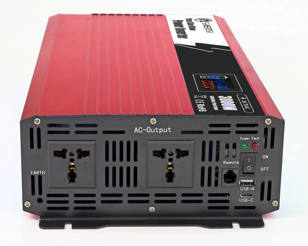 Camping Enthusiasts! 3000W Car Inverter with LCD Display– Keep Your Cooler Running 24H in the Wild