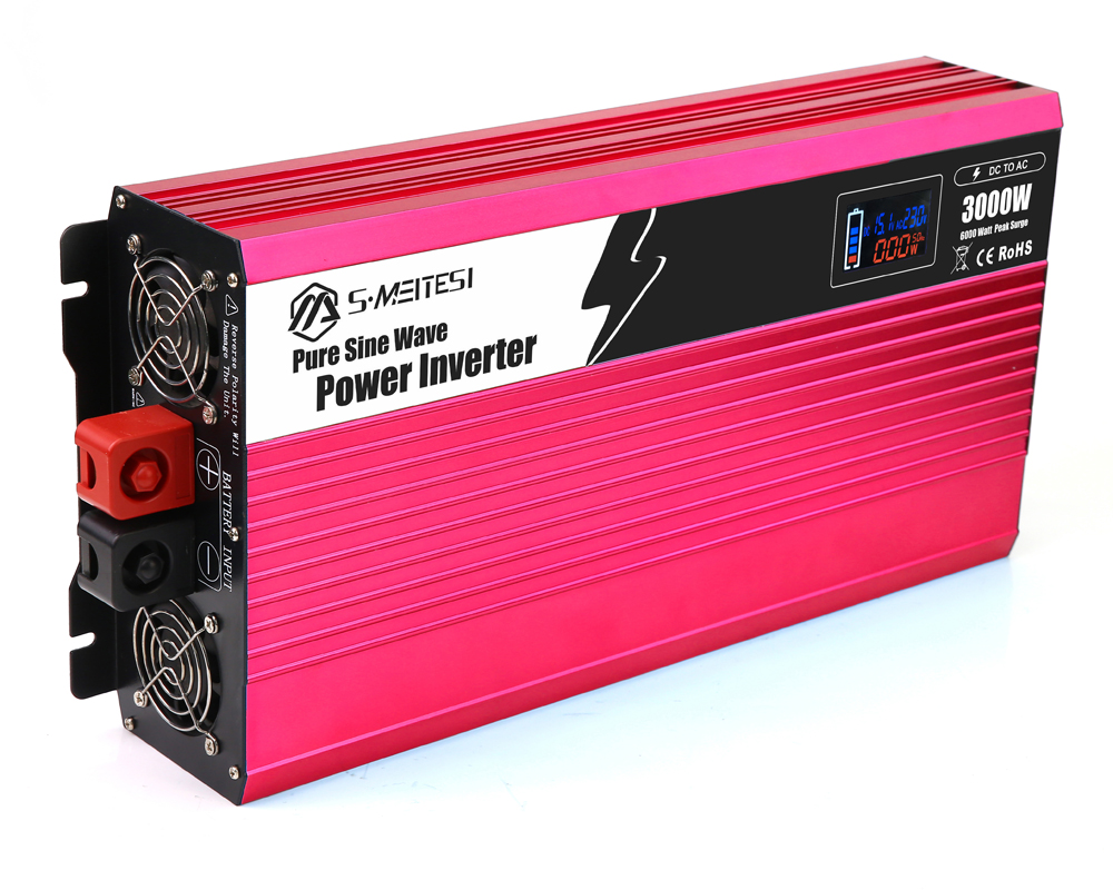 Camping Enthusiasts! 3000W Car Inverter with LCD Display– Keep Your Cooler Running 24H in the Wild