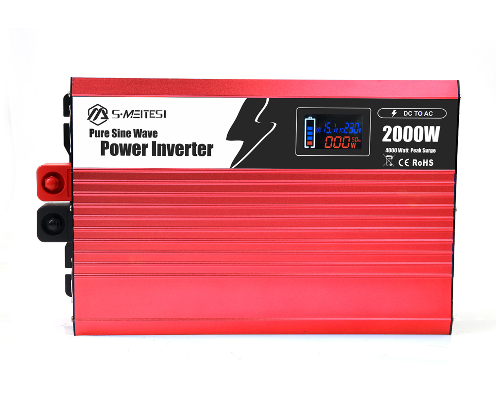 Battery Backup Inverter 2000W – Connect Solar Panels (Requires Separate MPPT Controller)