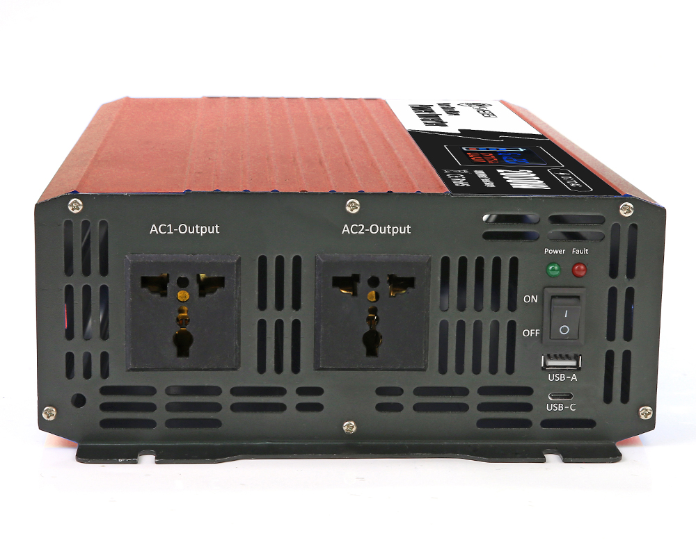 Battery Backup Inverter 2000W – Connect Solar Panels (Requires Separate MPPT Controller)
