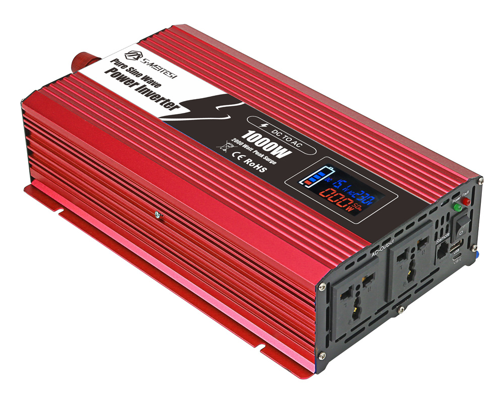 RV Backup Solar Inverter 1000W – No MPPT, Plug-and-Play for 12V/24V/48V Batteries