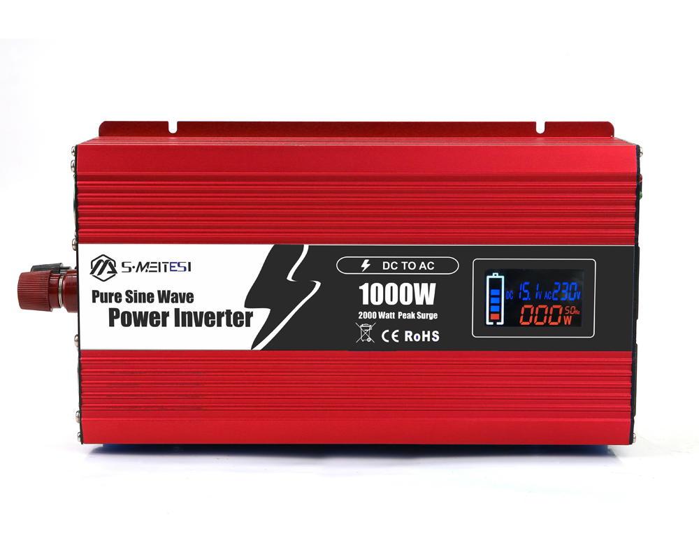 RV Backup Solar Inverter 1000W – No MPPT, Plug-and-Play for 12V/24V/48V Batteries