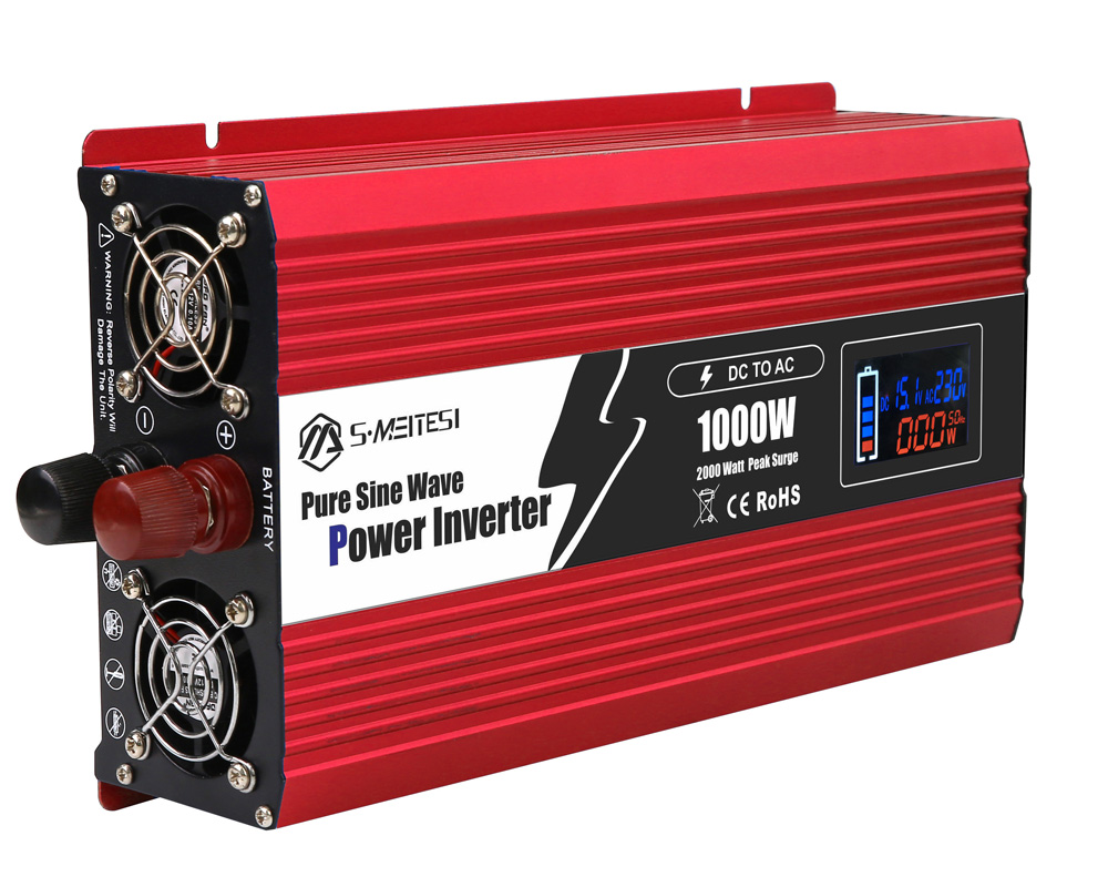 RV Backup Solar Inverter 1000W – No MPPT, Plug-and-Play for 12V/24V/48V Batteries