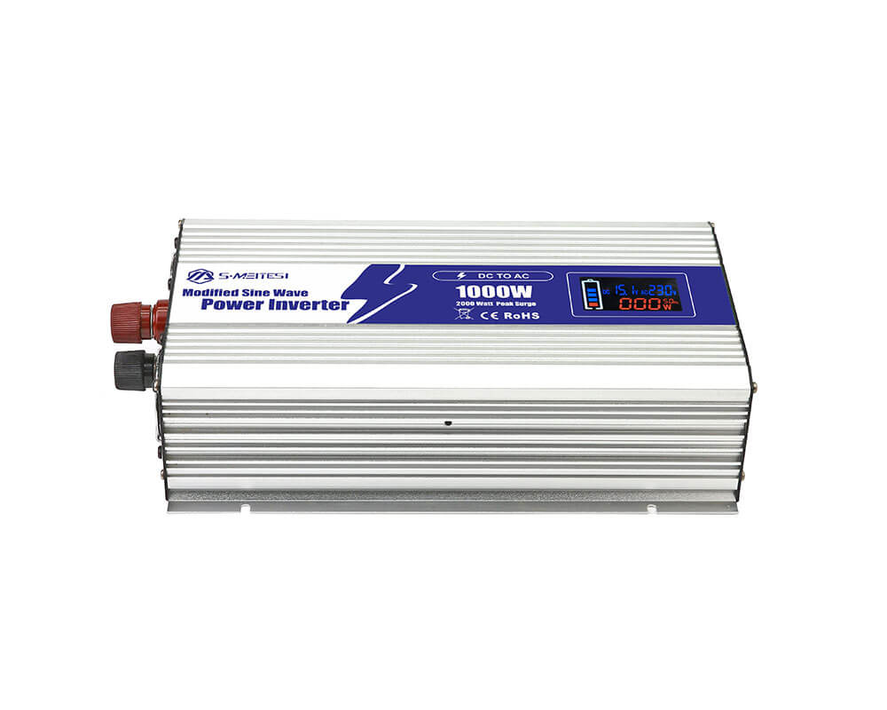 1000W LCD Modified Sine Wave Inverter - See AC Run Time While Camping