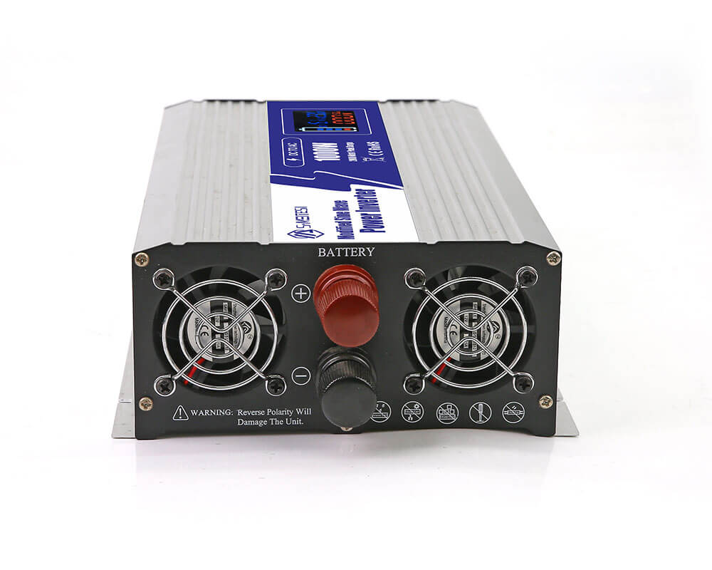 1000W LCD Modified Sine Wave Inverter - See AC Run Time While Camping